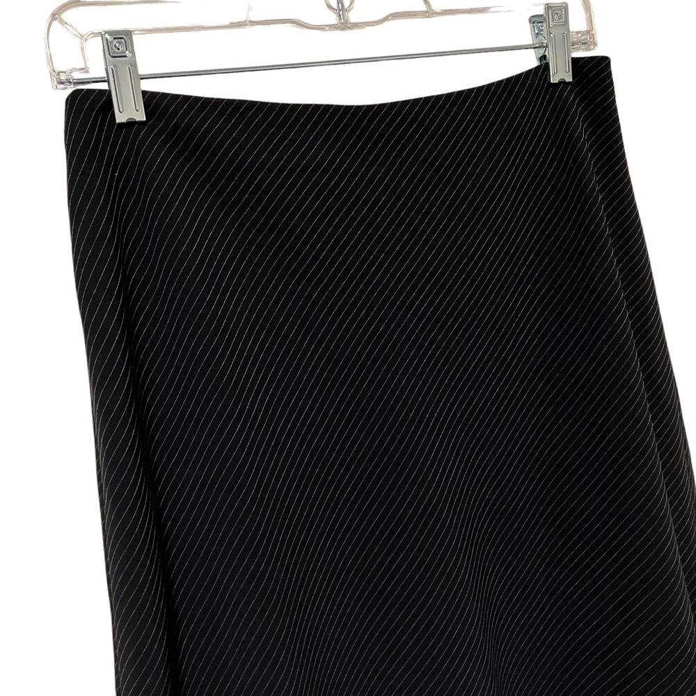 Tahari Arthur S. Levine Black Pinstripe Skirt Suit Set - Picture 10 of 14